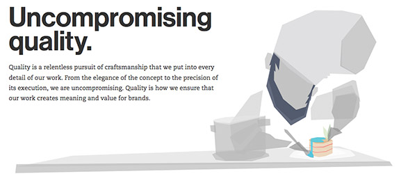 Sitio web concepto Flat Design